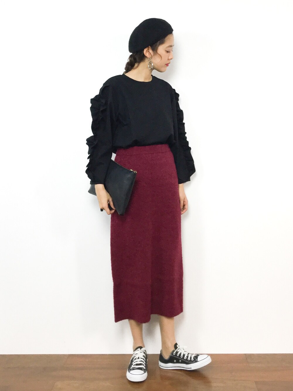 yukiさんの「ミニブークレセットアップスカート（URBAN RESEARCH ROSSO WOMEN）」を使ったコーディネート