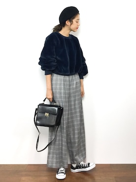 「Luz Llena（ラズレナ）のアイテム」を使った、yukiさん（レディース・169cm）の冬コーディネート