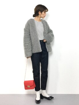 「RAY CASSIN（レイカズン）のアイテム（ブルゾン）」を使った、yukiさん（レディース・169cm）の冬コーディネート