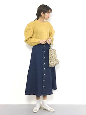 「PAR ICI（パーリッシィ）のアイテム（バッグ）」を使った、yukiさん（レディース・169cm）の冬コーディネート