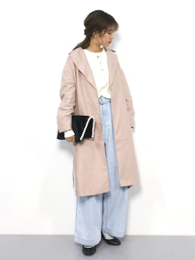 「SpRay（スプレイ）のアイテム（トレンチコート）」を使った、yukiさん（レディース・169cm）の冬コーディネート