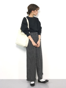 「RAY CASSIN（レイカズン）のアイテム（スウェット）」を使った、yukiさん（レディース・169cm）の冬コーディネート