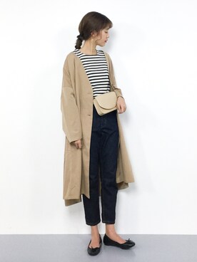 「coca（coca）（コカ）のアイテム（その他アウター）」を使った、yukiさん（レディース・169cm）の冬コーディネート