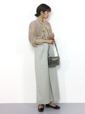 「BARNYARDSTORM（バンヤードストーム）のBARNYARDSTORM / 3ポケットショルダーバッグ（ショルダーバッグ）」を使った、yukiさん（レディース・169cm）の春コーディネート