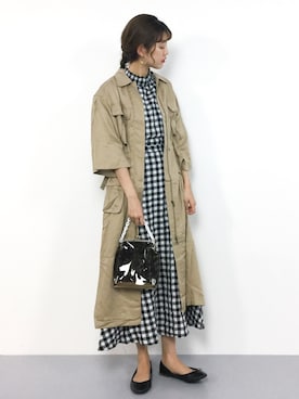 「SLY（スライ）のアイテム（その他アウター）」を使った、yukiさん（レディース・169cm）の春コーディネート