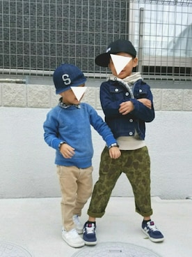 so-tanさん（キッズ・100cm）の春コーディネート