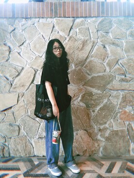 「Combackのアイテム」を使った、叫我梅西女士さん（レディース・159cm）の秋コーディネート