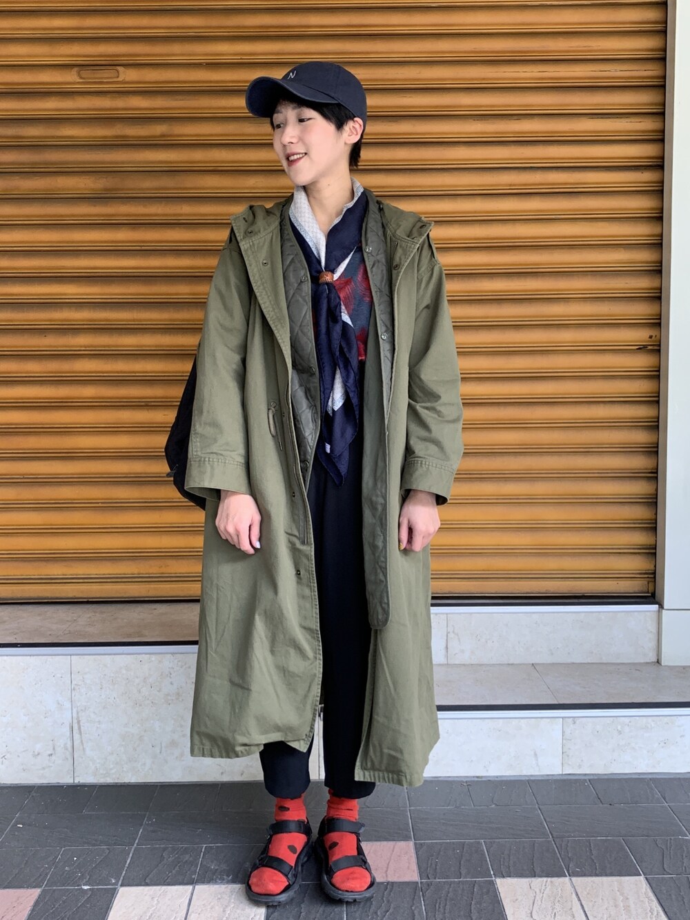 「ootd、ootdtw、ootdfashion、WEARBOOKエントリー」｜「URBAN RESEARCHのアイテム（ジャケット/アウター、グリーン系）」を使った、Vika 簡さん（レディース・163cm）の冬コーディネートの1枚目の写真