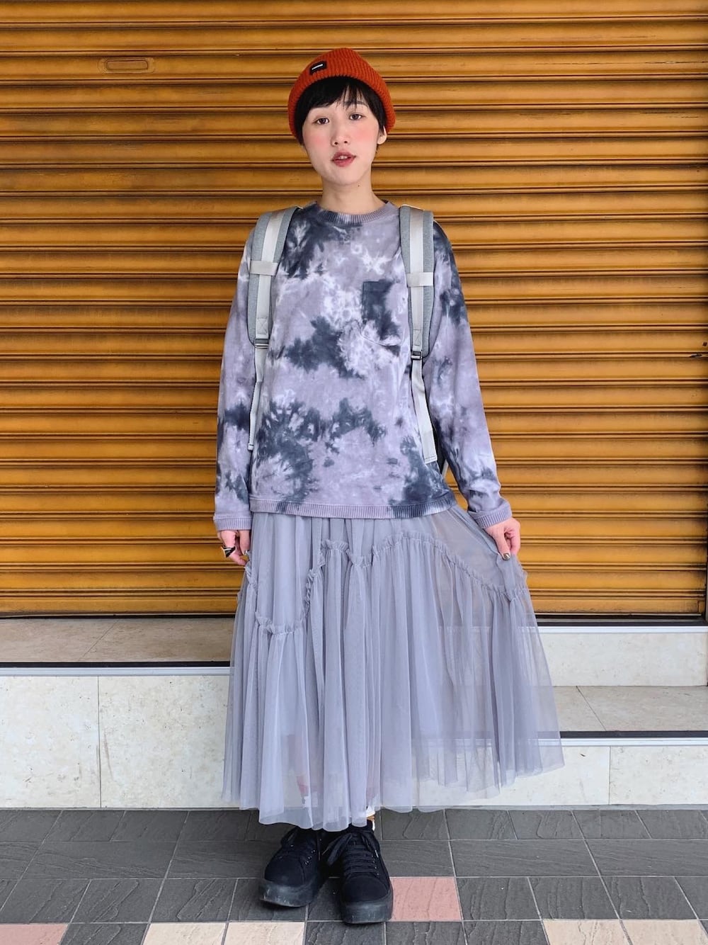 「ootd、ootdtw、ootdfashion、BEAMS、Tokyo bopper」｜「BEAMSのアイテム（トップス、シルバー系）」を使った、Vika 簡さん（レディース・163cm）の冬コーディネートの1枚目の写真