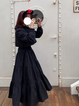 ワンピース ドレスを使った 東京ディズニーシー の人気ファッションコーディネート Wear
