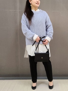 「Legato Largo（レガートラルゴ）のアイテム」を使った、tomo☺さん（レディース・159cm）の冬コーディネート