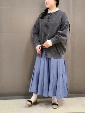 「Sugar spoon（シュガースプーン）のアイテム（ニット/セーター）」を使った、tomo☺さん（レディース・159cm）の冬コーディネート