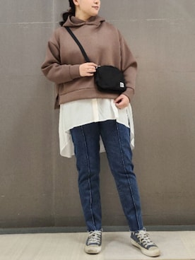 tomo☺さん（レディース・159cm）の冬コーディネート