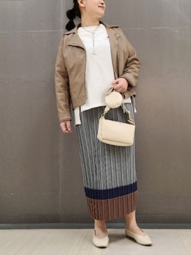 「ELENCARE DUE」｜「アイテム（アクセサリー）」を使った、tomo☺さん（レディース・159cm）の春コーディネート