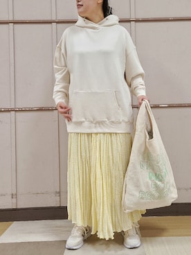 「Lilas Campbell（リラキャンベル）のアイテム」を使った、tomo☺さん（レディース・159cm）の春コーディネート