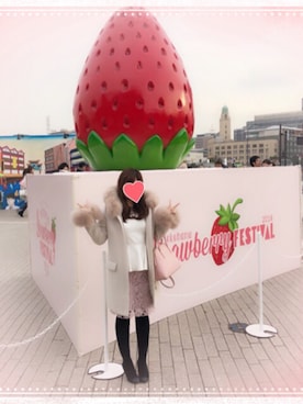 「ぺプラムトップス」｜「アイテム（その他アウター）」を使った、miniminnieさん（レディース・148cm）の冬コーディネート