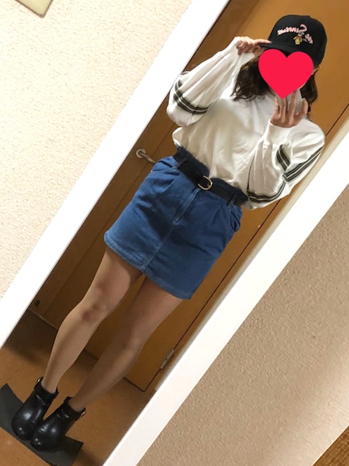 Mayo Pageboyのデニムスカートを使ったコーディネート Wear Mayo Pageboyのデニムスカートを使ったコーディネート Wear