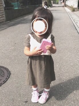 「秋先取り合戦‼︎!〜スイーツを添えて🍰〜」｜echico☺︎︎さん（キッズ・80cm）の秋コーディネート