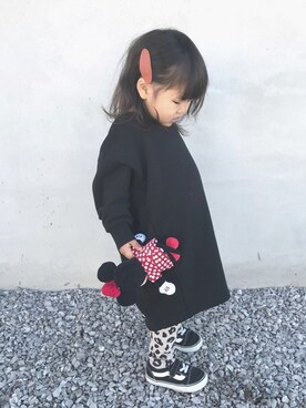 「2歳3ヶ月」｜「アイテム（レッグウェア）」を使った、echico☺︎︎さん（キッズ・80cm）の冬コーディネート