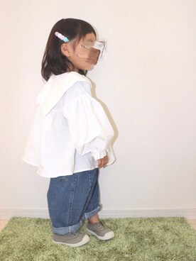 「2歳5ヶ月」｜「アイテム（チュニック）」を使った、echico☺︎︎さん（キッズ・80cm）の春コーディネート