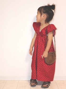 「2歳10ヶ月」｜「アイテム（ワンピース/ドレス）」を使った、echico☺︎︎さん（キッズ・90cm）の夏コーディネート