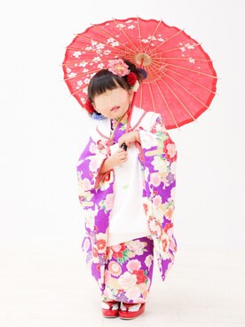 「七五三３歳」｜「アイテム（その他）」を使った、echico☺︎︎さん（キッズ・90cm）の秋コーディネート