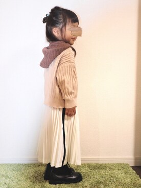 echico☺︎︎さん（キッズ・90cm）の秋コーディネート