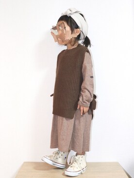 echico☺︎︎さん（キッズ・90cm）の冬コーディネート