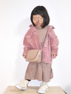 echico☺︎︎さん（キッズ・90cm）の冬コーディネート