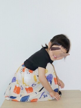 「manina」｜「アイテム（その他）」を使った、echico☺︎︎さん（キッズ・90cm）の春コーディネート