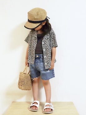 echico☺︎︎さん（キッズ・90cm）の夏コーディネート