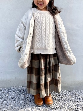 echico☺︎︎さん(キッズ・100cm)の冬コーディネート