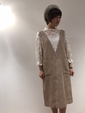 「haupia（ハウピア）のアイテム」を使った、haupia天王寺MIOプラザ館店さん（レディース・153cm）の冬コーディネート