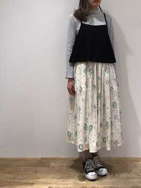 「haupia（ハウピア）のアイテム」を使った、haupia天王寺MIOプラザ館店さん（レディース・157cm）の冬コーディネート