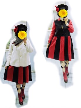「ehka sopo（エヘカソポ）のアイテム（ピーコート）」を使った、Mさん（レディース・158cm）の冬コーディネート