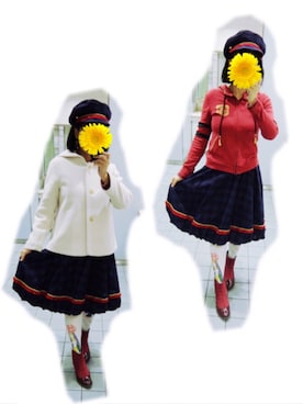 「ehka sopo（エヘカソポ）のアイテム（ピーコート）」を使った、Mさん（レディース・158cm）の春コーディネート