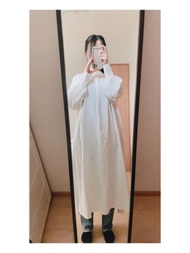 「クレドナ」｜「アイテム（ワンピース/ドレス）」を使った、あいさん（レディース・162cm）の春コーディネート