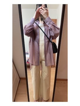 「クレドナ」｜「アイテム（オールインワン・サロペット）」を使った、あいさん（レディース・162cm）の春コーディネート
