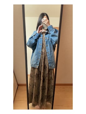 「クレドナ」｜「アイテム（ジャケット/アウター）」を使った、あいさん（レディース・162cm）の春コーディネート