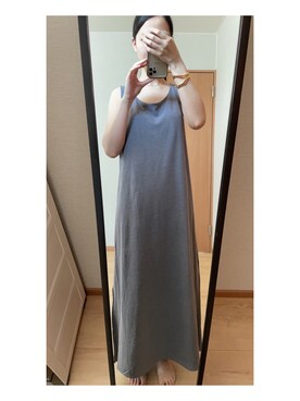 「クレドナ」｜「アイテム（ワンピース/ドレス）」を使った、あいさん（レディース・162cm）の夏コーディネート