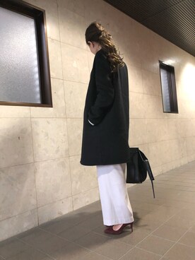 「PRADA（プラダ）のアイテム（パンプス）」を使った、a_outfitさん（レディース・160cm）の冬コーディネート