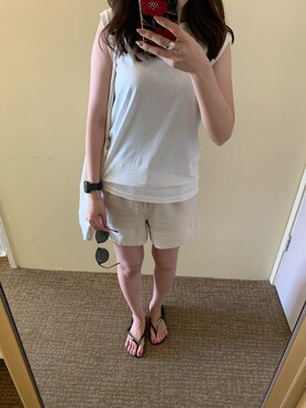 「ラフスタイル」｜「アイテム（ビーチサンダル）」を使った、a_outfitさん（レディース・160cm）の秋コーディネート