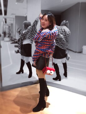 「STUART WEITZMAN（スチュアートワイツマン）のアイテム（アクセサリー）」を使った、Mozysさん（レディース・158cm）の秋コーディネート