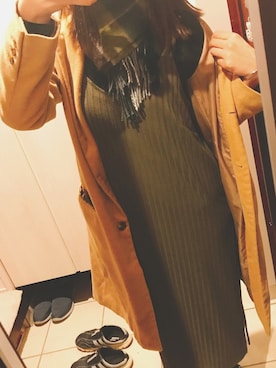 「GAL FIT（ギャルフィット）のアイテム（オールインワン・サロペット）」を使った、バターさん（レディース・167cm）の冬コーディネート