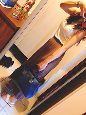 「GRL（グレイル）のプリーツスカート（スカート）」を使った、バターさん（レディース・167cm）の夏コーディネート