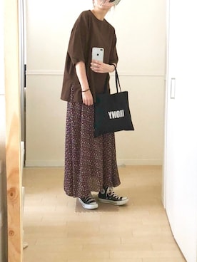 「IRONY（アイロニー）のアイテム」を使った、yu*さん（レディース・166cm）の夏コーディネート