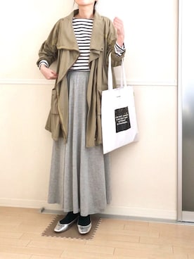 「LOWRYS FARM（ローリーズファーム）のバレエシューズ　802200（バレエシューズ）」を使った、yu*さん（レディース・166cm）の秋コーディネート