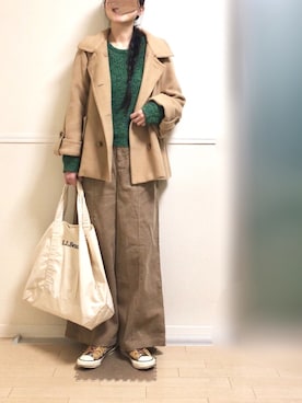 「LAGUNAMOON（ラグナムーン）のアイテム（その他アウター）」を使った、yu*さん（レディース・166cm）の冬コーディネート