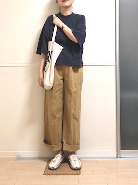 「note et silence （ノートエシロンス）のアイテム」を使った、yu*さん（レディース・166cm）の夏コーディネート