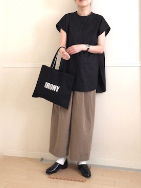 「IRONY（アイロニー）のアイテム」を使った、yu*さん（レディース・166cm）の夏コーディネート